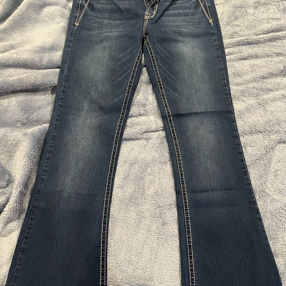 Wallflower Dark Blue Flare Jeans